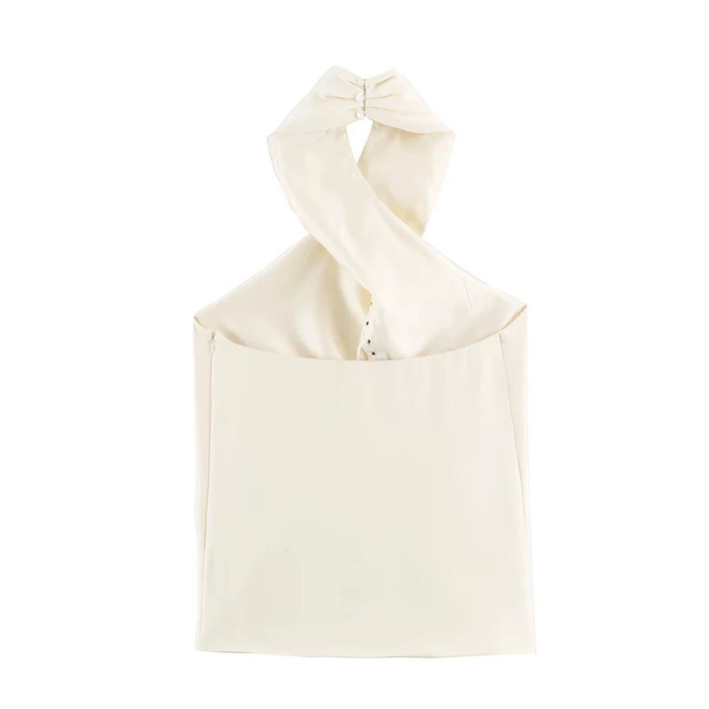 ZARA Unique Double-breasted Halter Neck Vest